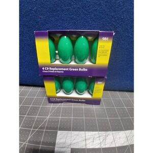 Light Keeper Pro C9 Replacement Bulbs Green 8 Count 7W Intermediate Base 120V